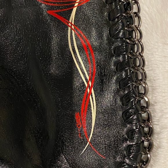 Black clutch- rockabilly, skull, pinstriped. Cute! - Picture 5 of 7